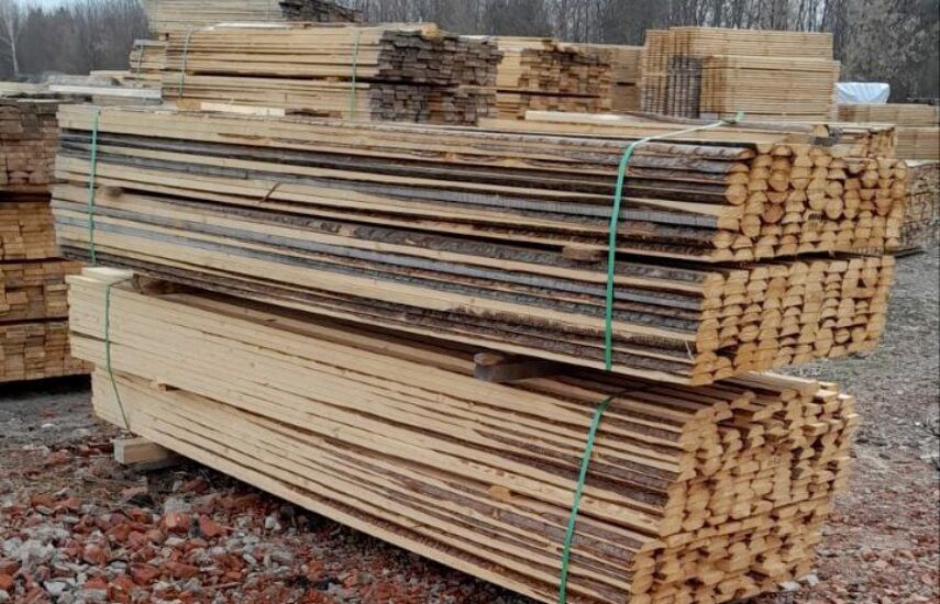 Доска обрезная 27*100*3 м 2 сорт